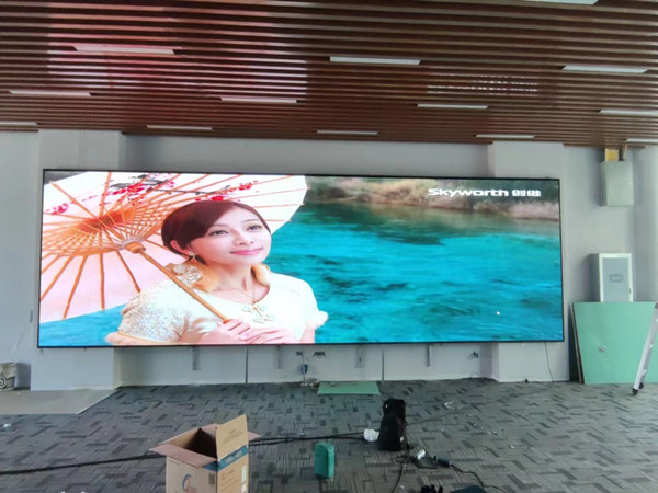 青浦P1.53led小间距屏安装案例